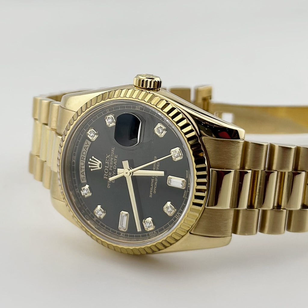 Lorin Daydate 238 36mm Yellow Gold Black