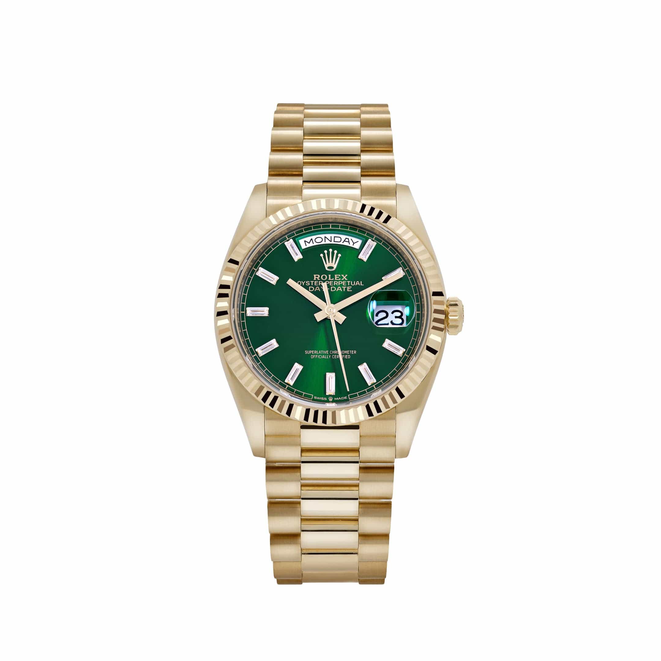 Lorin Daydate 238 36mm Yellow Gold Green