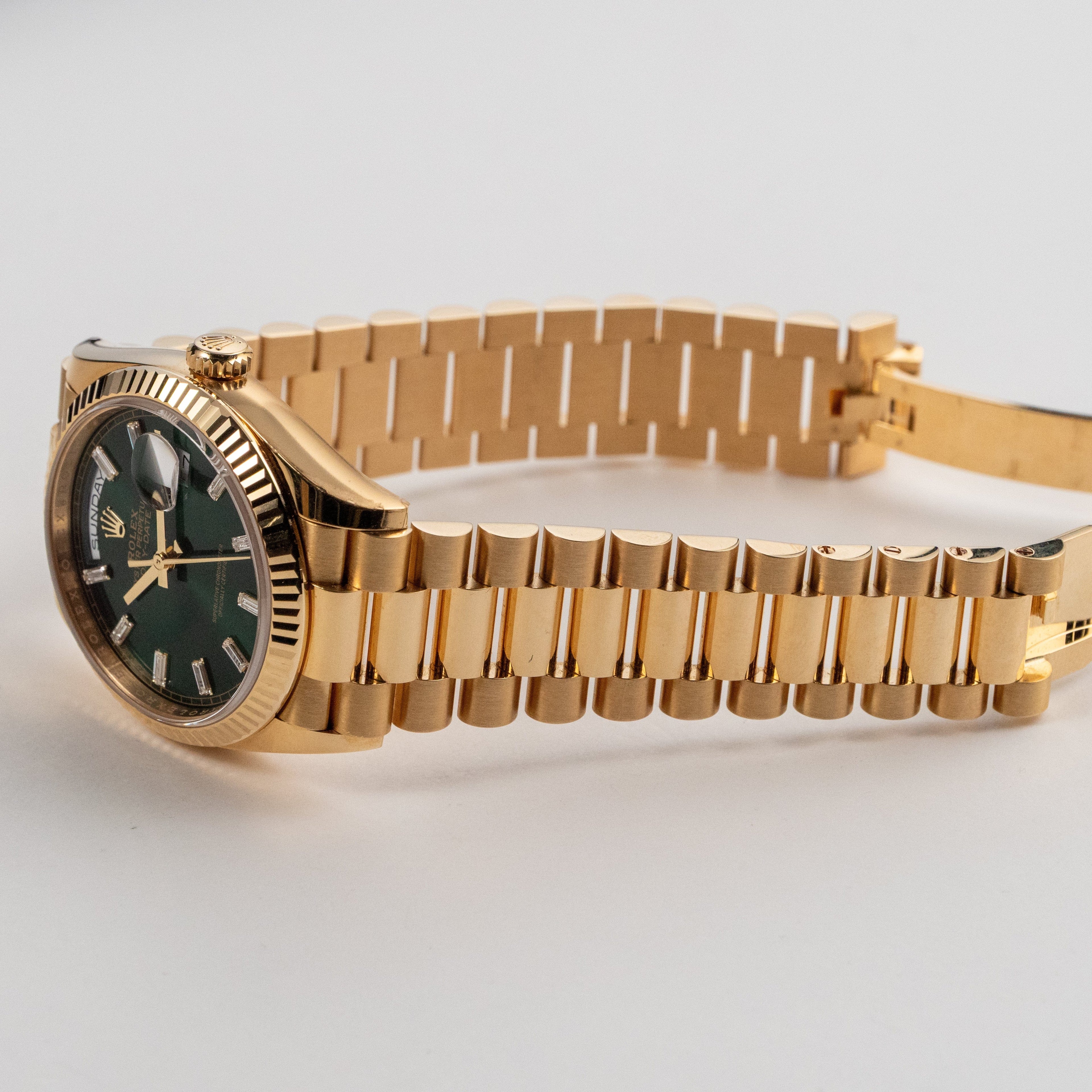 Lorin Daydate 238 36mm Yellow Gold Green
