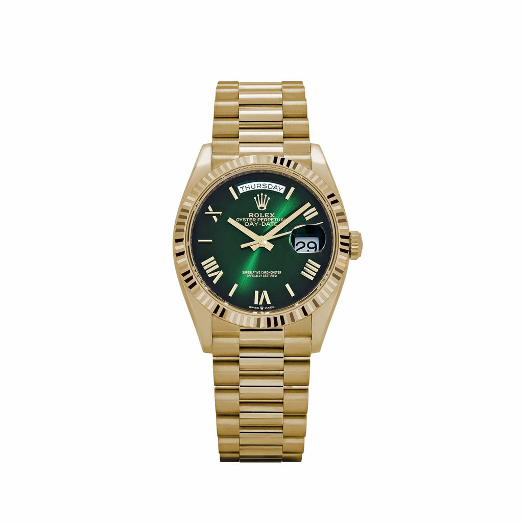Lorin Daydate 238 36mm Yellow Gold Green Ombre