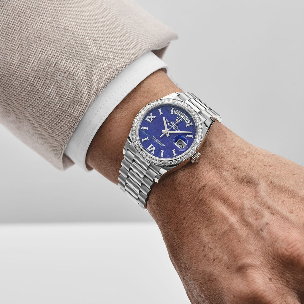 Lorin Daydate 349RBR 36mm White Gold Lapis