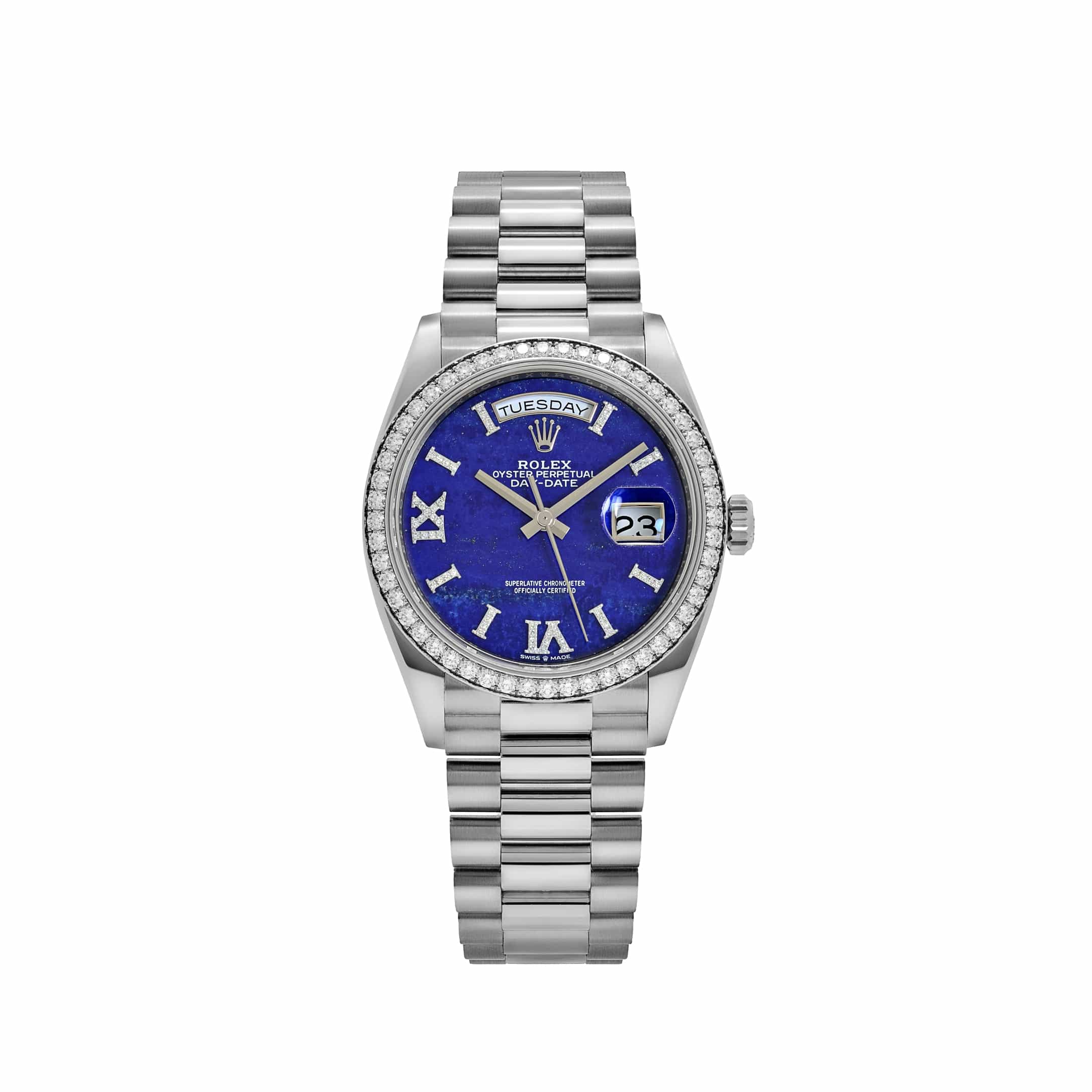 Lorin Daydate 349RBR 36mm White Gold Lapis