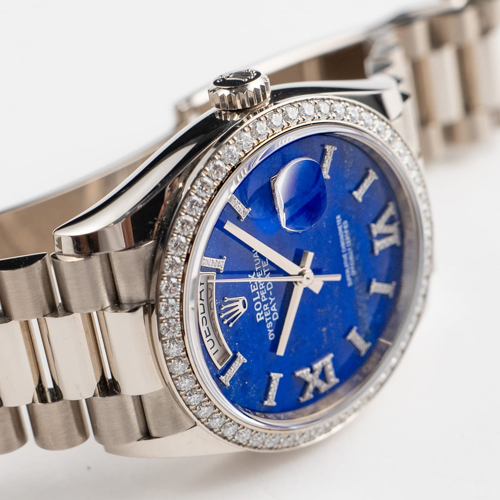 Lorin Daydate 349RBR 36mm White Gold Lapis