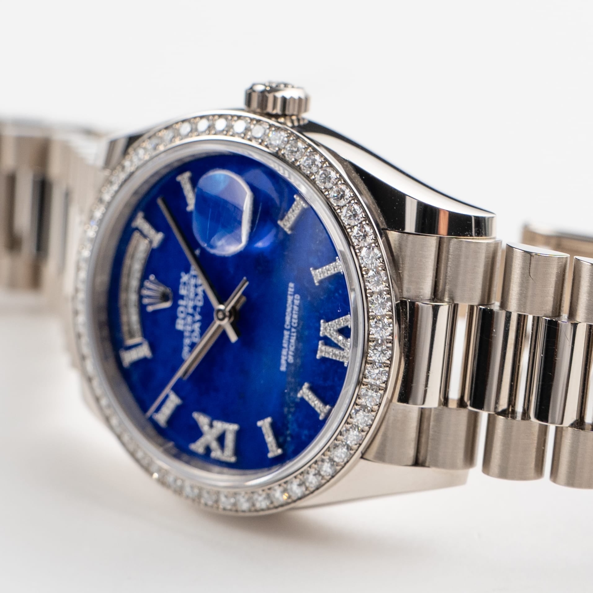 Lorin Daydate 349RBR 36mm White Gold Lapis