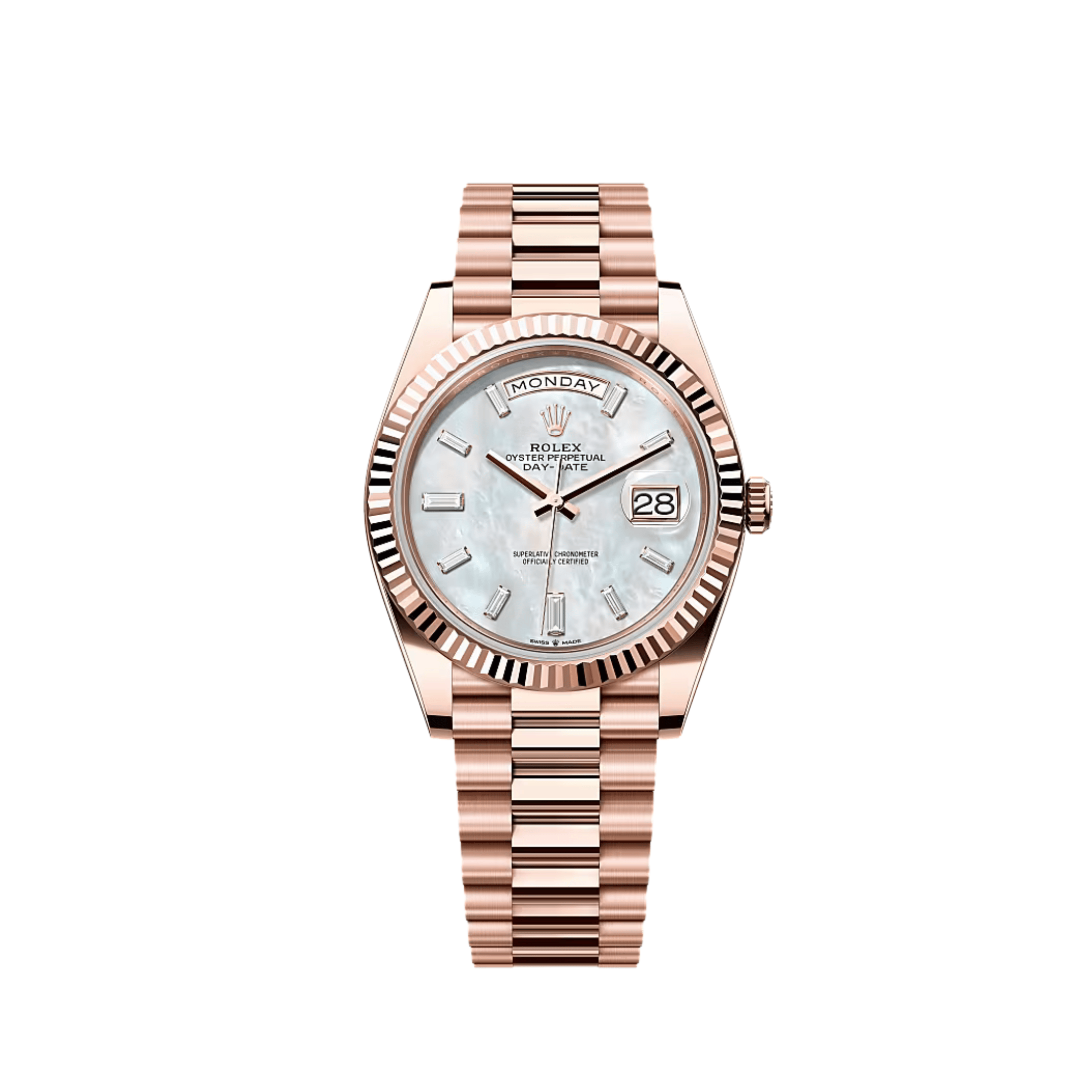 Lorin Daydate 235 40mm Rose Gold Mother of Pearl