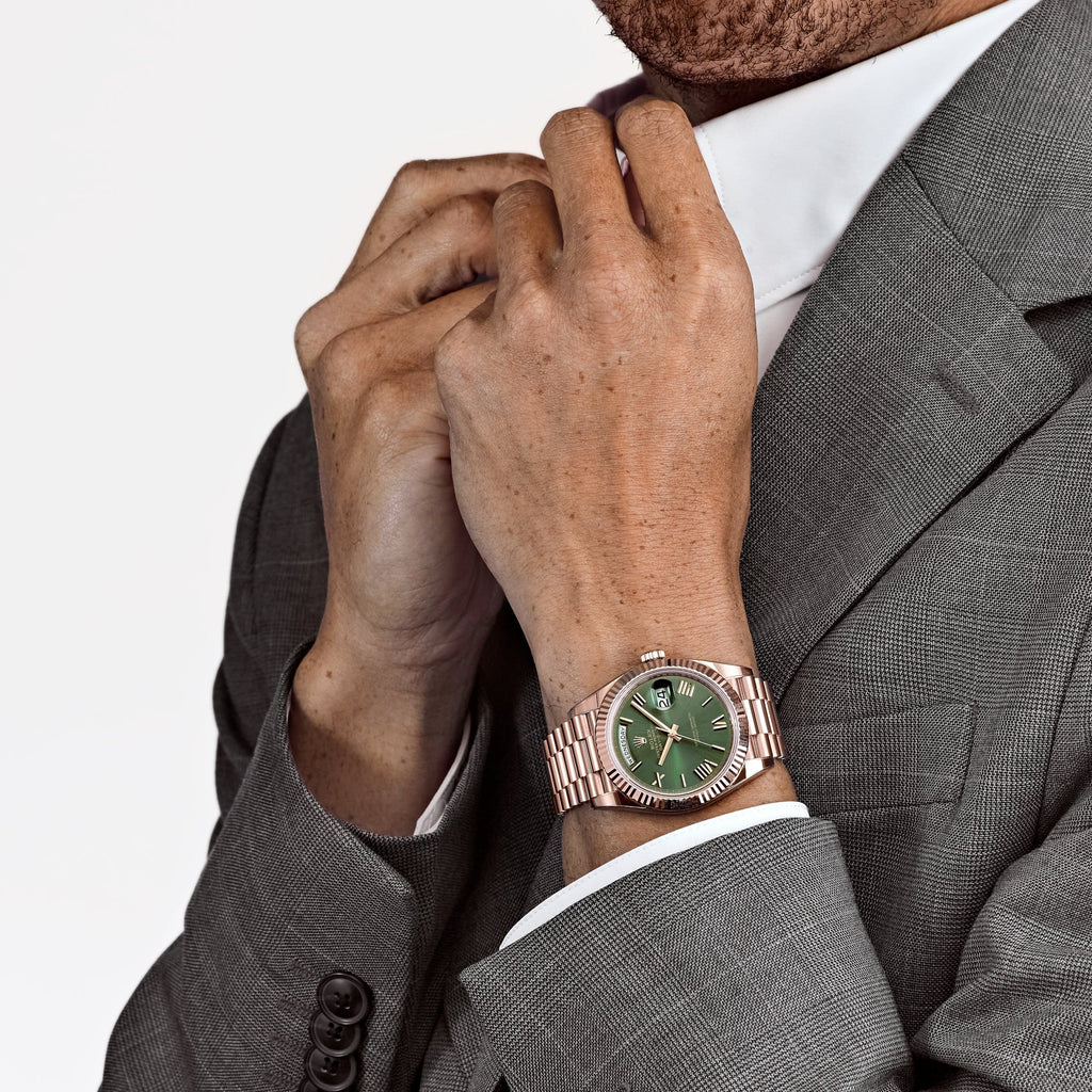 Lorin Daydate 235 40mm Rose Gold Olive Green