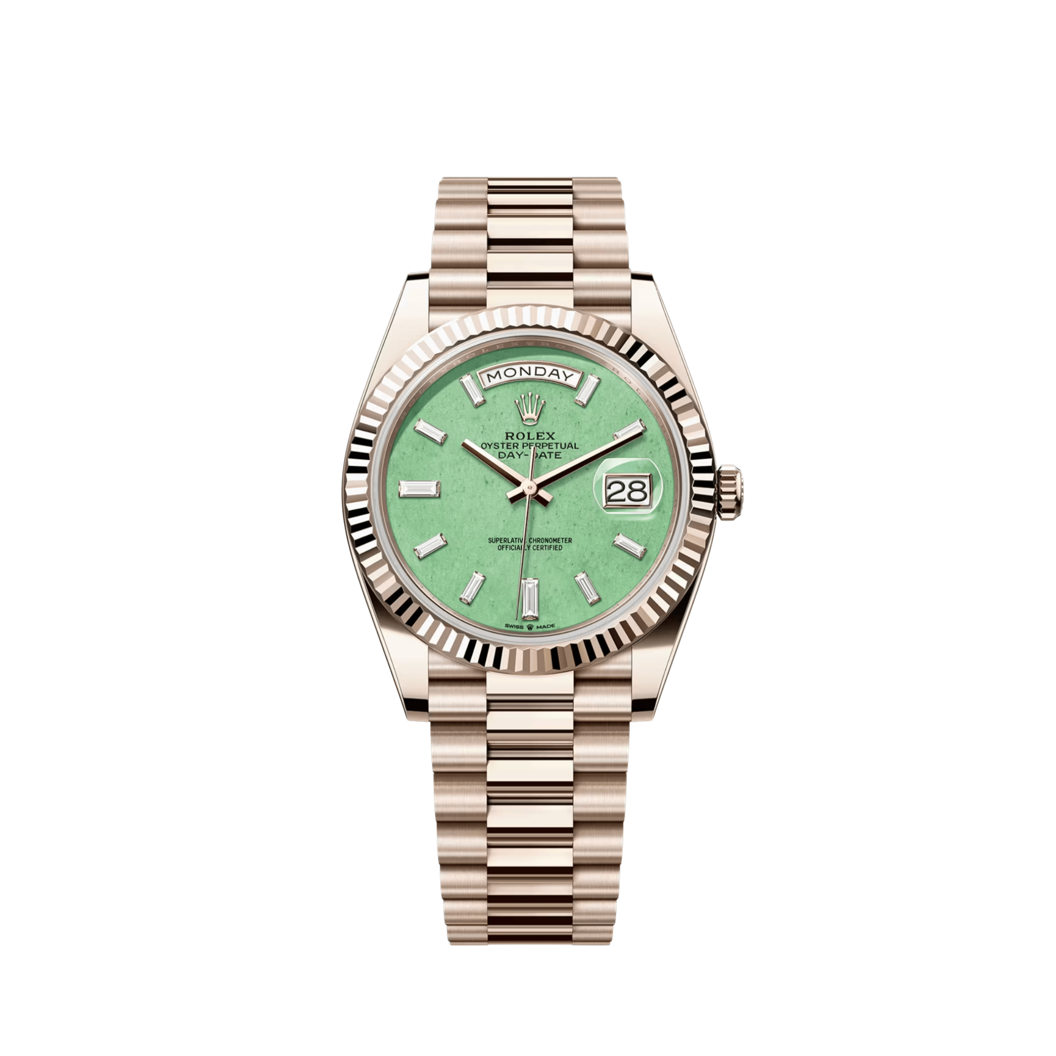 Lorin Daydate 235JG 40mm Jubilee Gold Green Aventurine