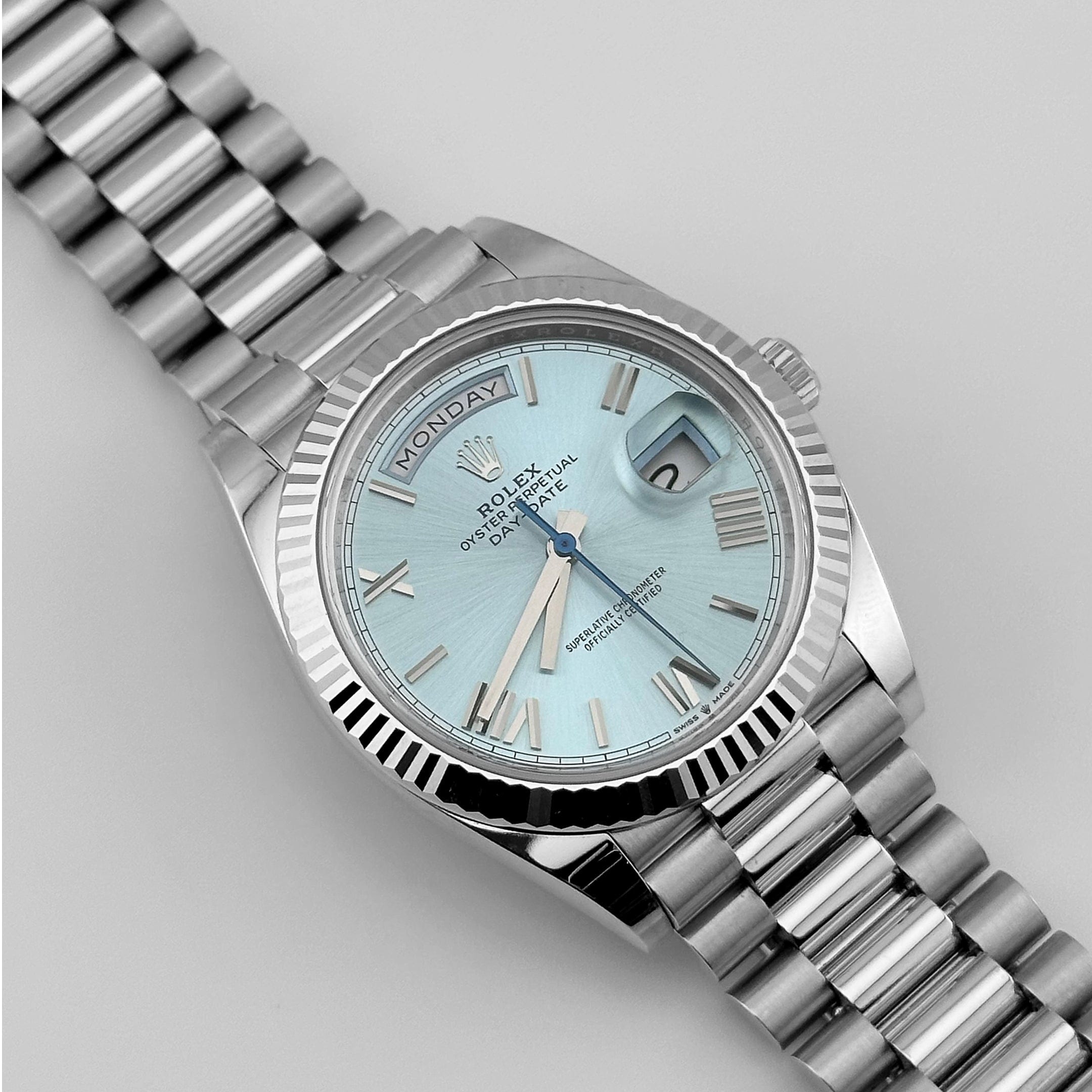 Lorin Daydate 236 40mm Platinum Ice Blue