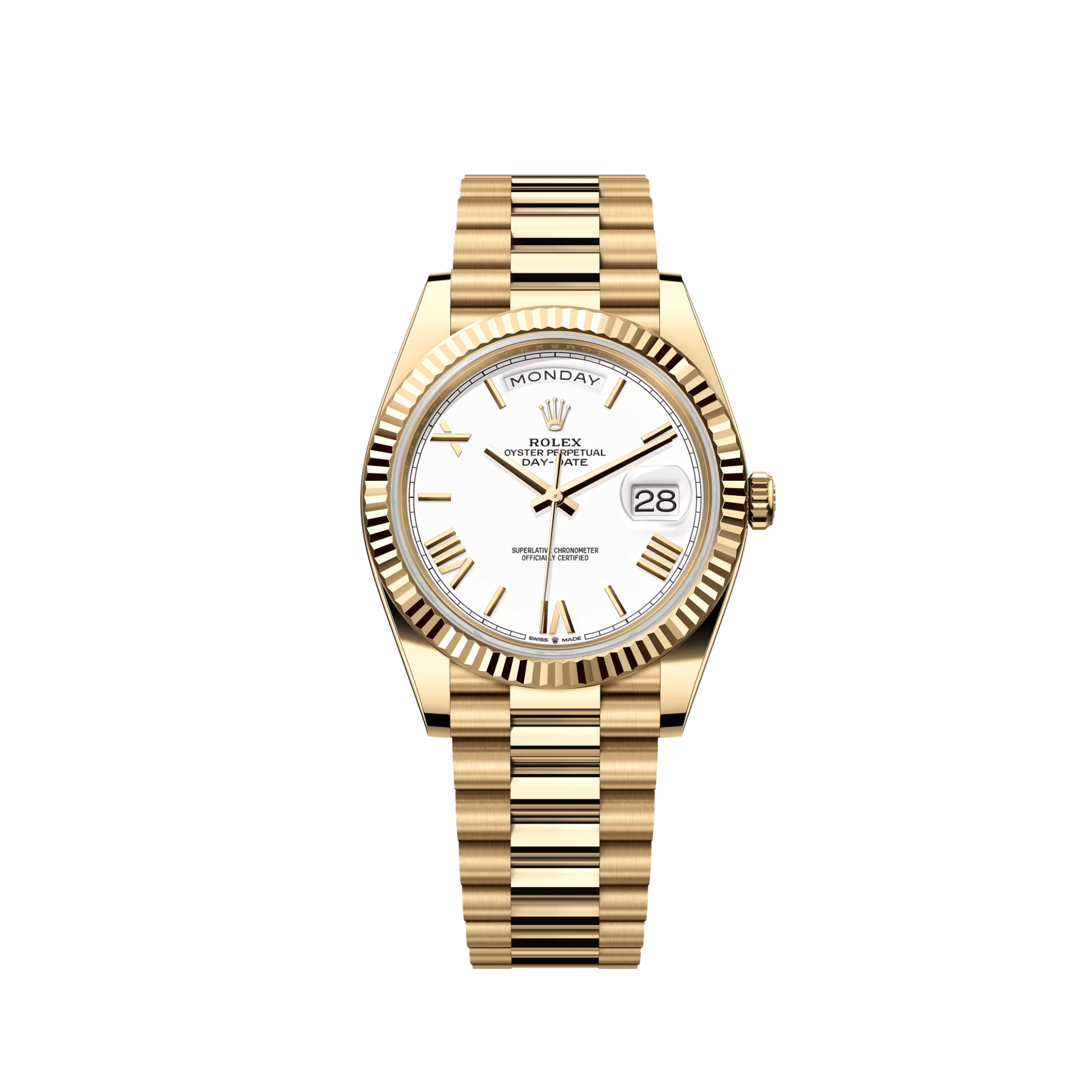 Lorin Daydate 238 40mm Yellow Gold White