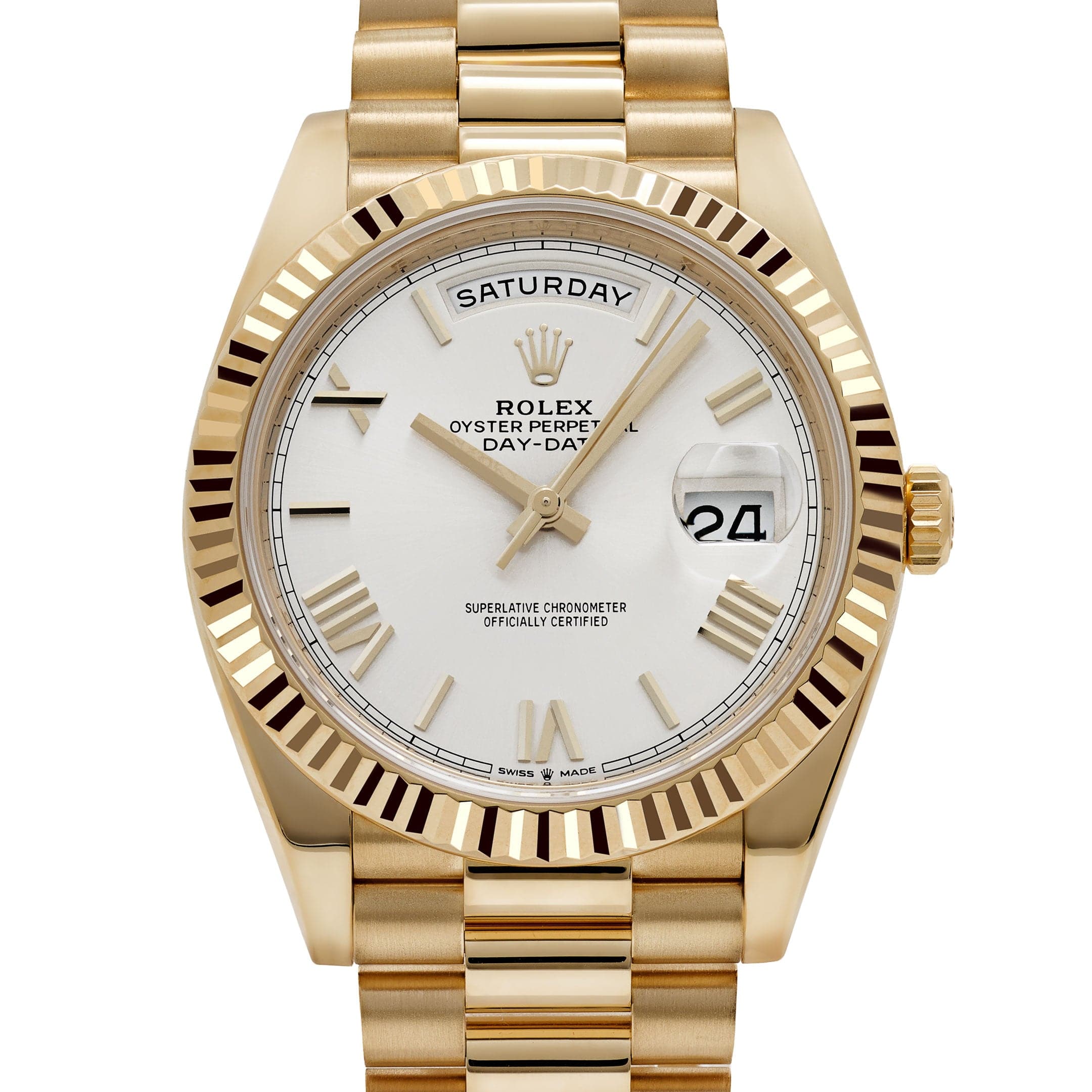 Lorin Daydate 238 40mm Yellow Gold White