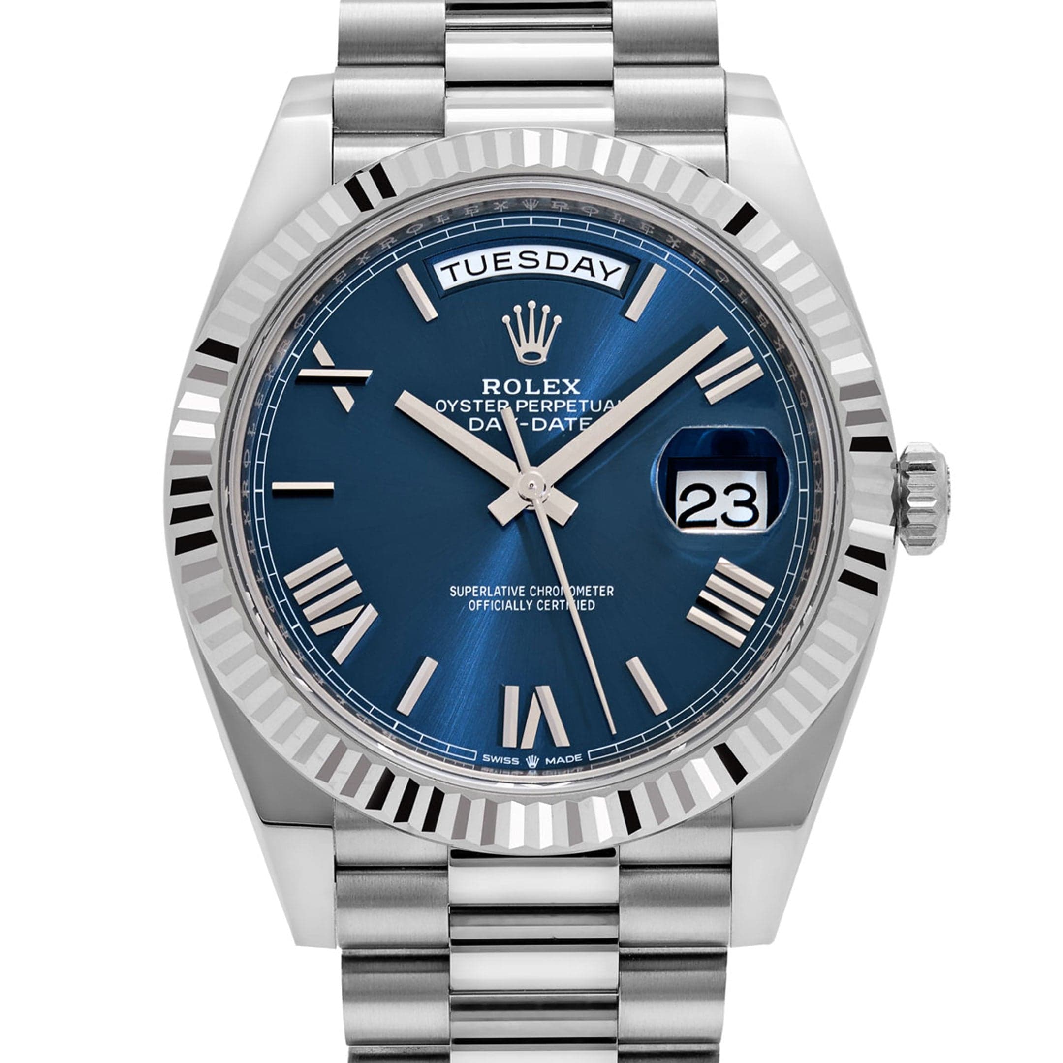 Lorin Daydate 239 40mm White Gold Blue