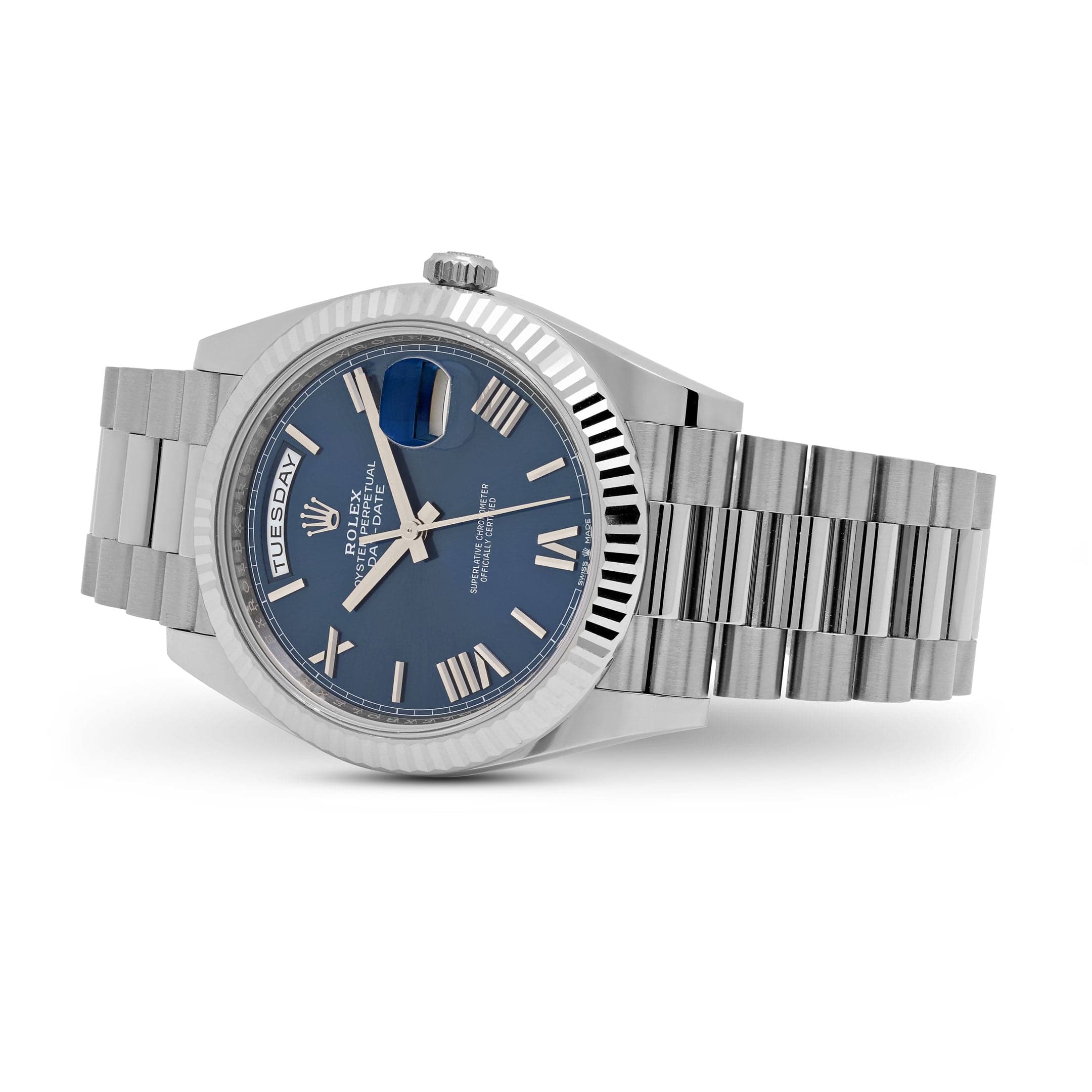 Lorin Daydate 239 40mm White Gold Blue