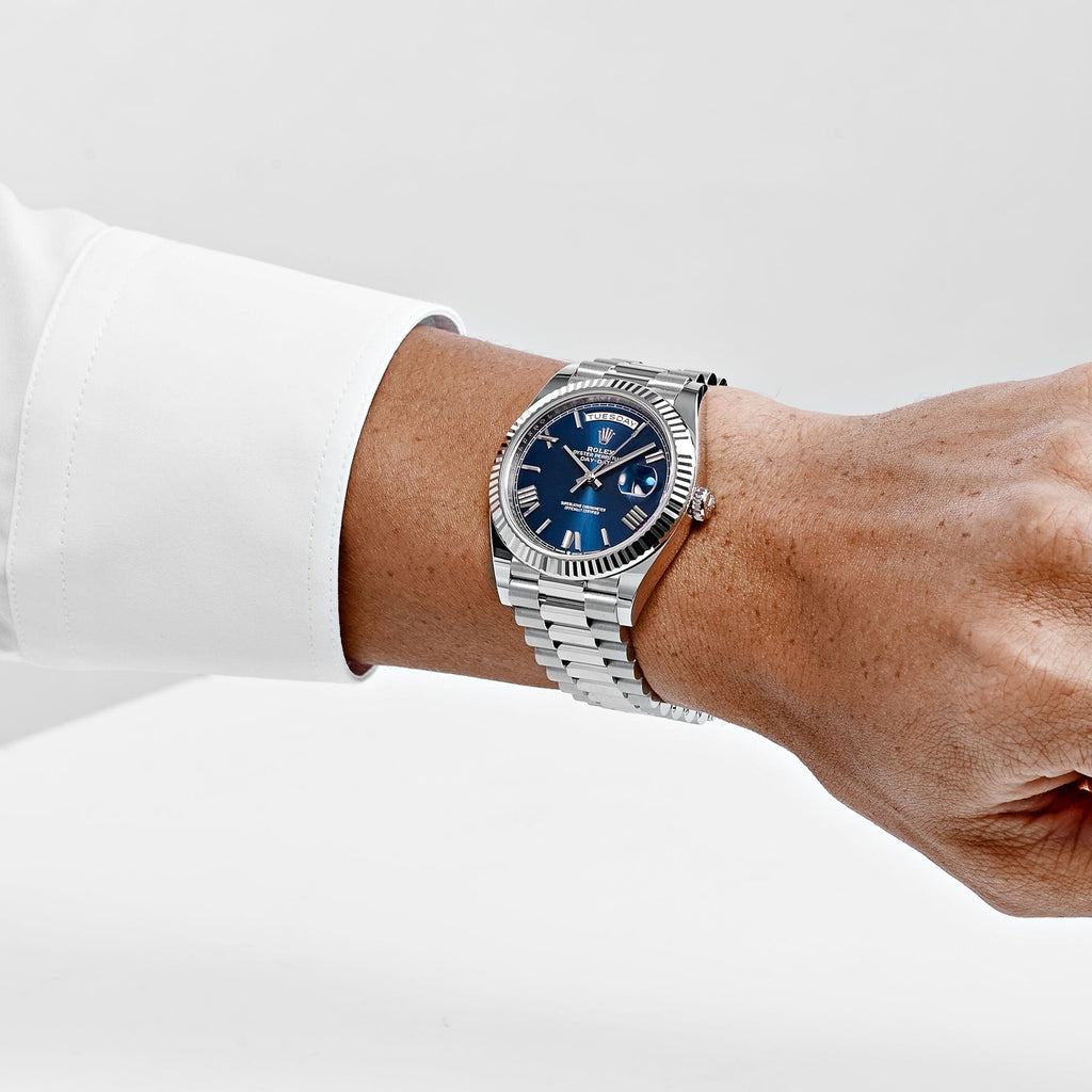 Lorin Daydate 239 40mm White Gold Blue