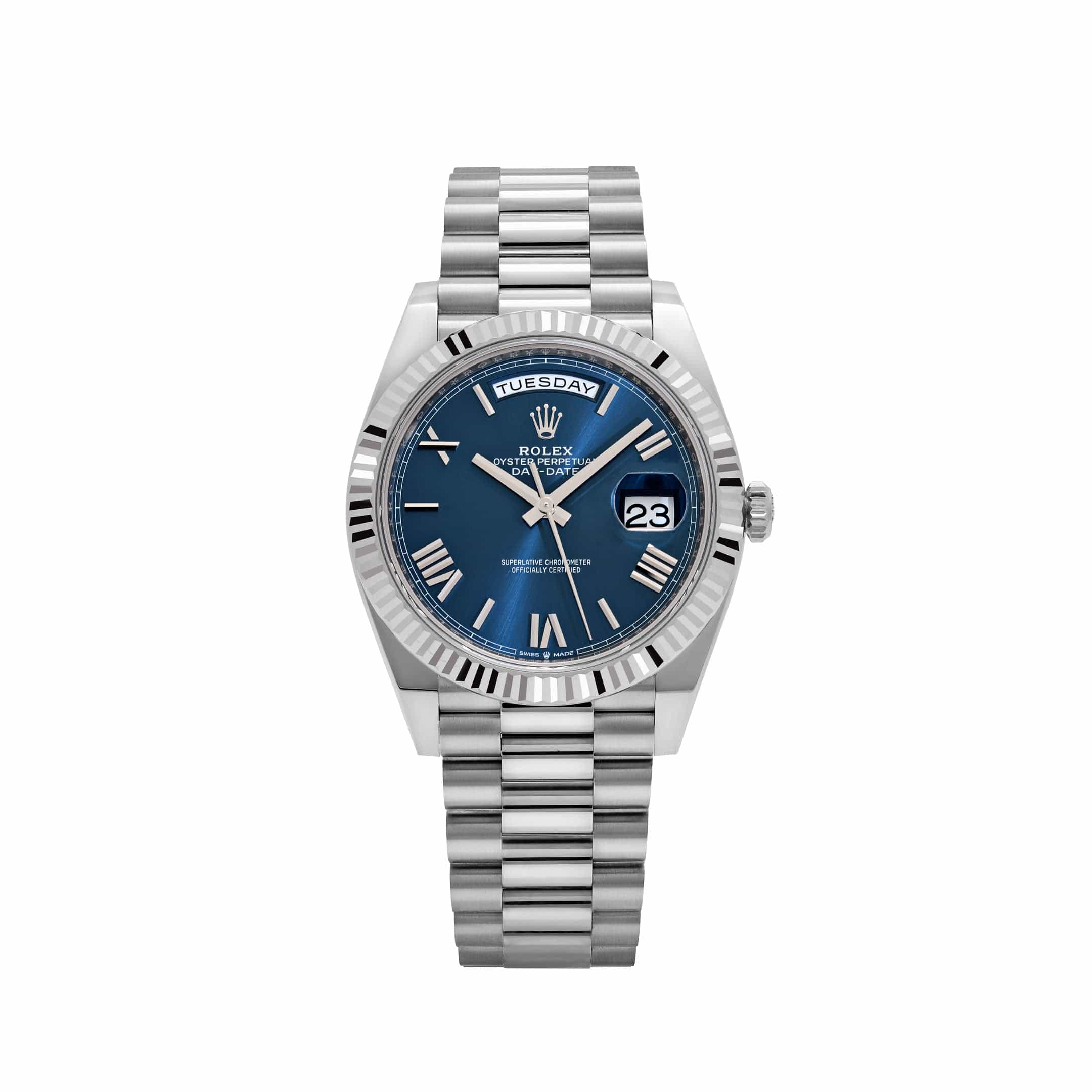 Lorin Daydate 239 40mm White Gold Blue