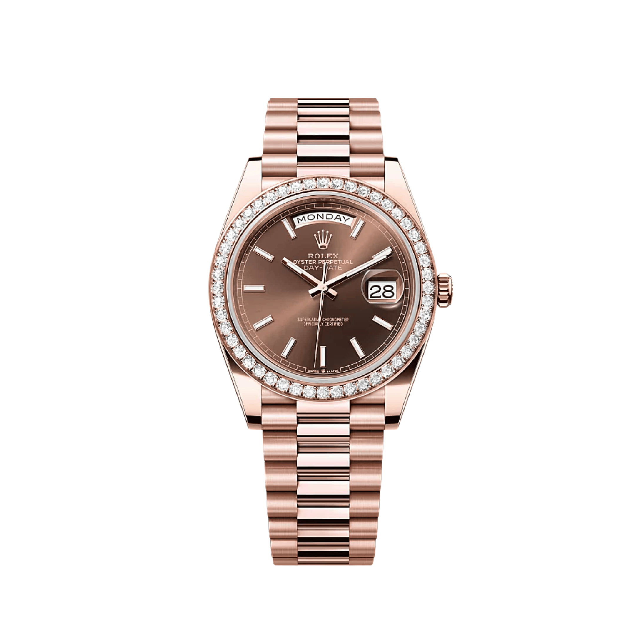 Lorin Daydate 345RBR 40mm Rose Gold Chocolate