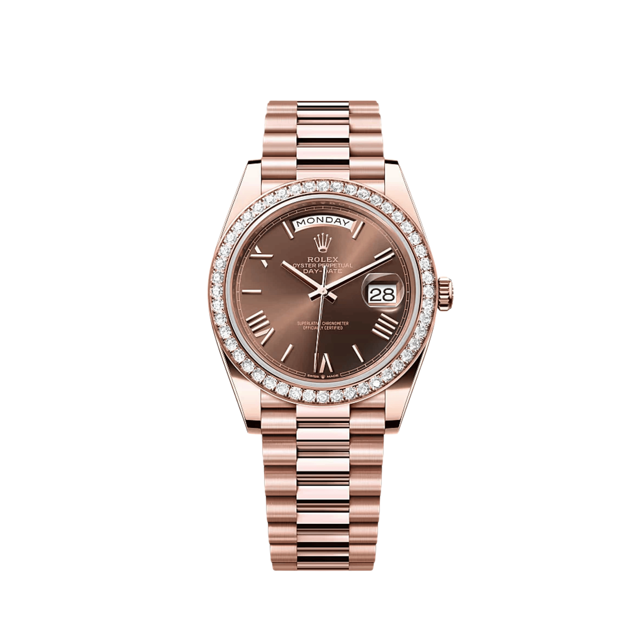 Lorin Daydate 345RBR 40mm Rose Gold Chocolate