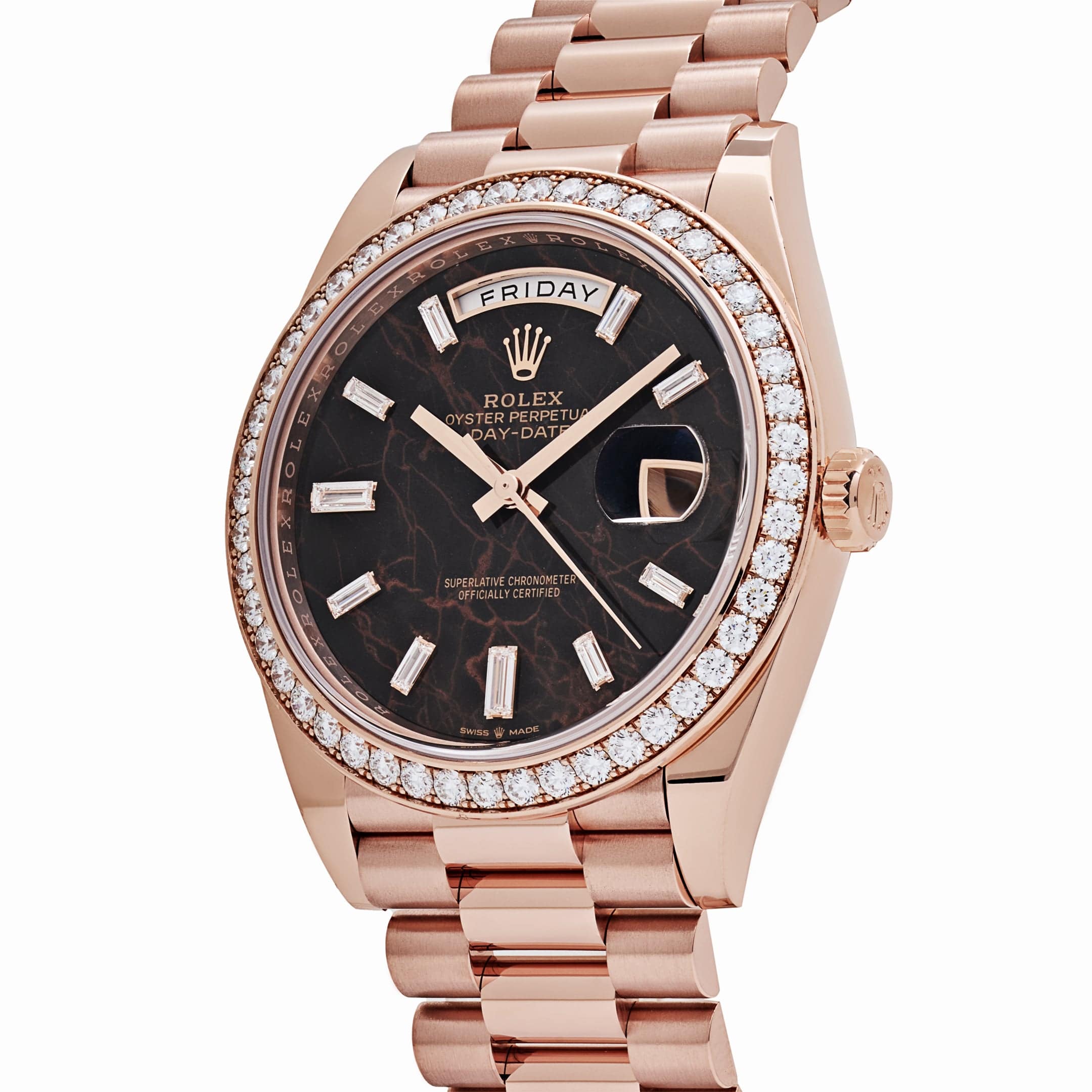 Lorin Daydate 345RBR 40mm Rose Gold Eisenkiesel