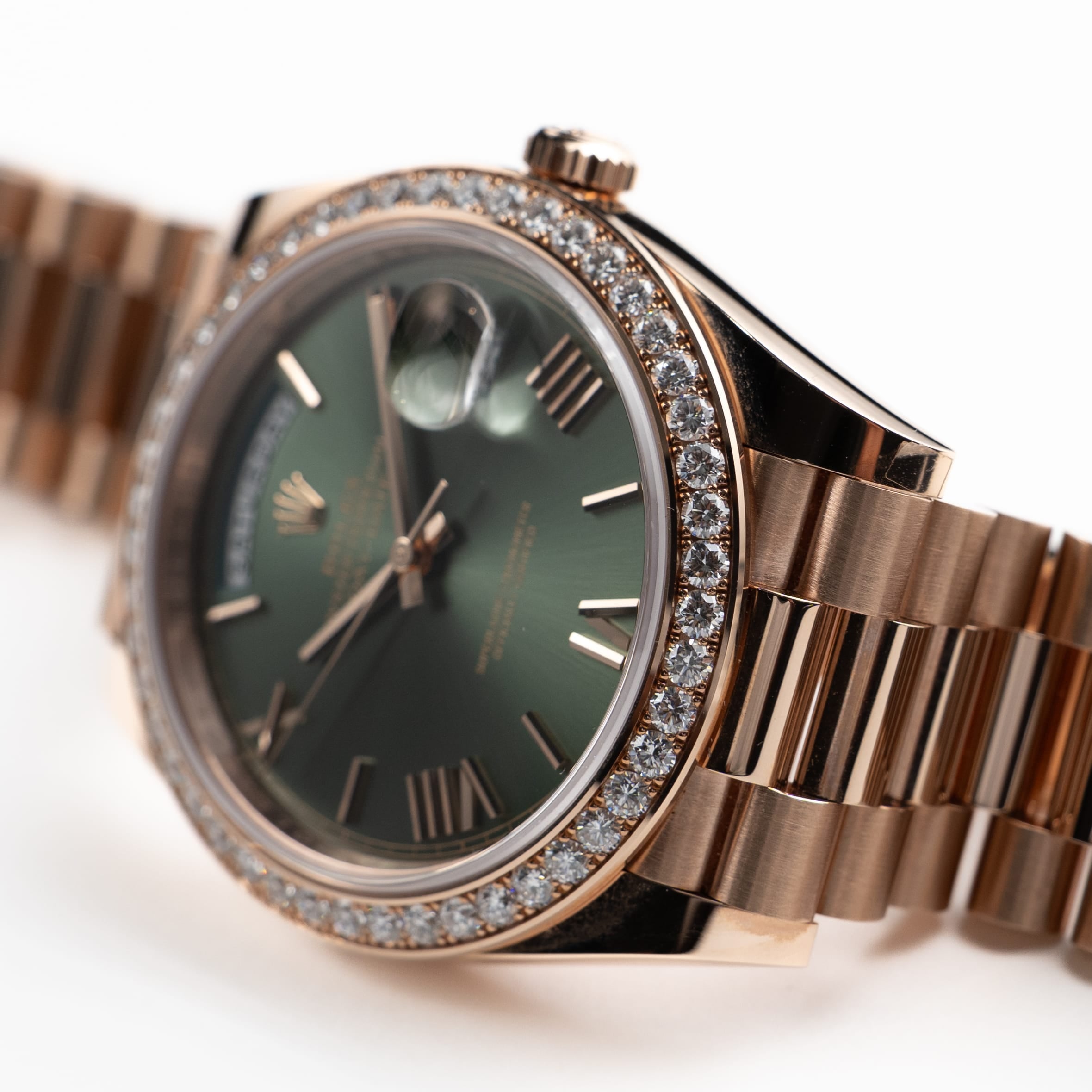 Lorin Daydate 345RBR 40mm Rose Gold Olive Green