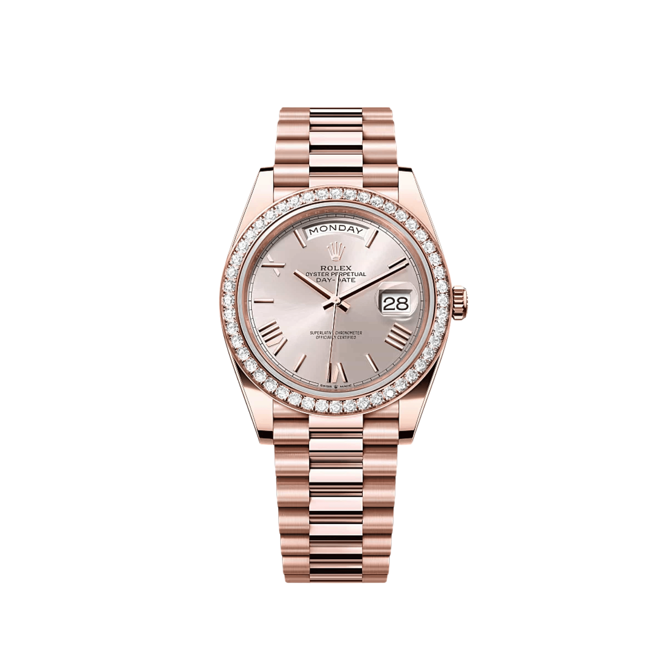 Lorin Daydate 345RBR 40mm Rose Gold Sundust