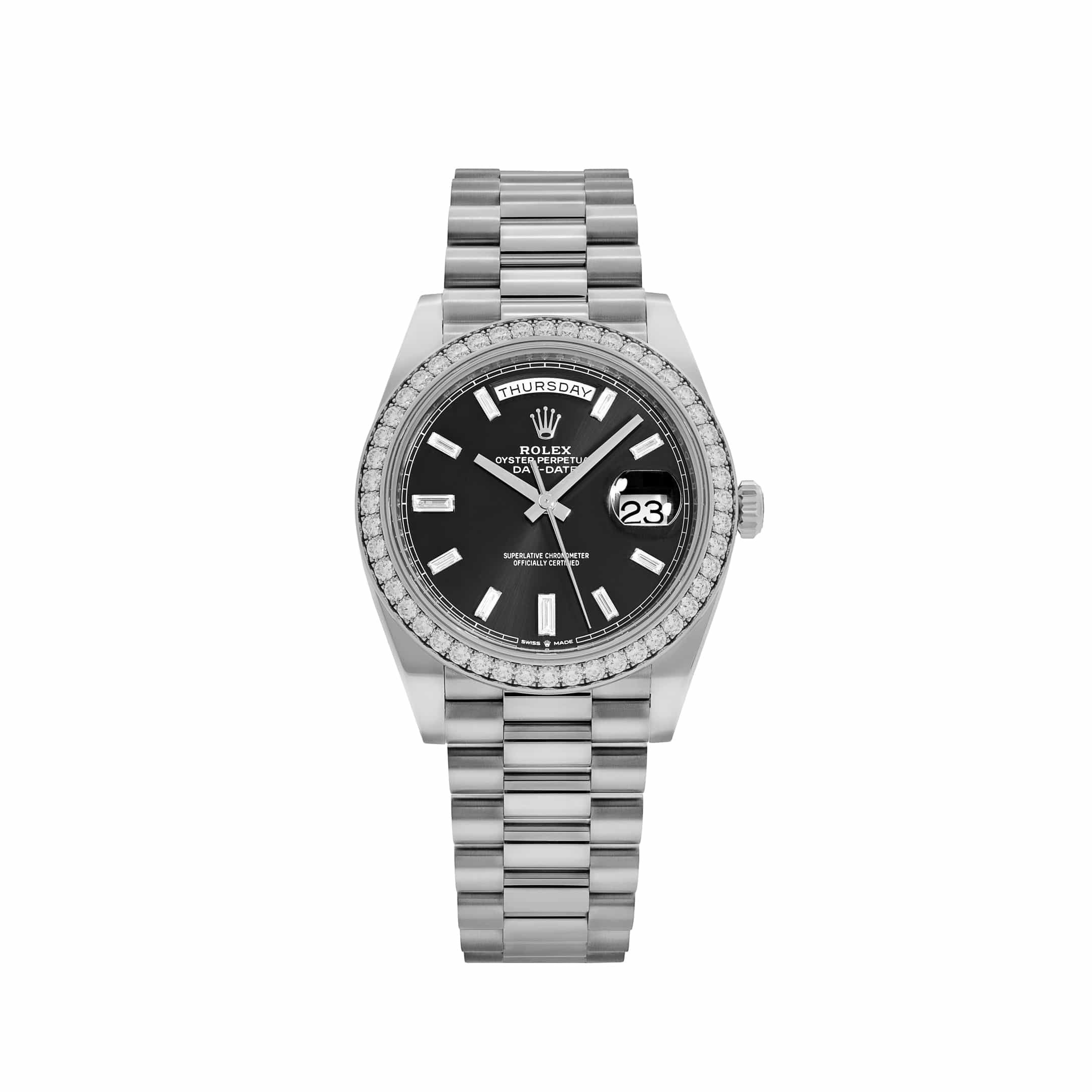 Lorin Daydate 349RBR 40mm White Gold Black