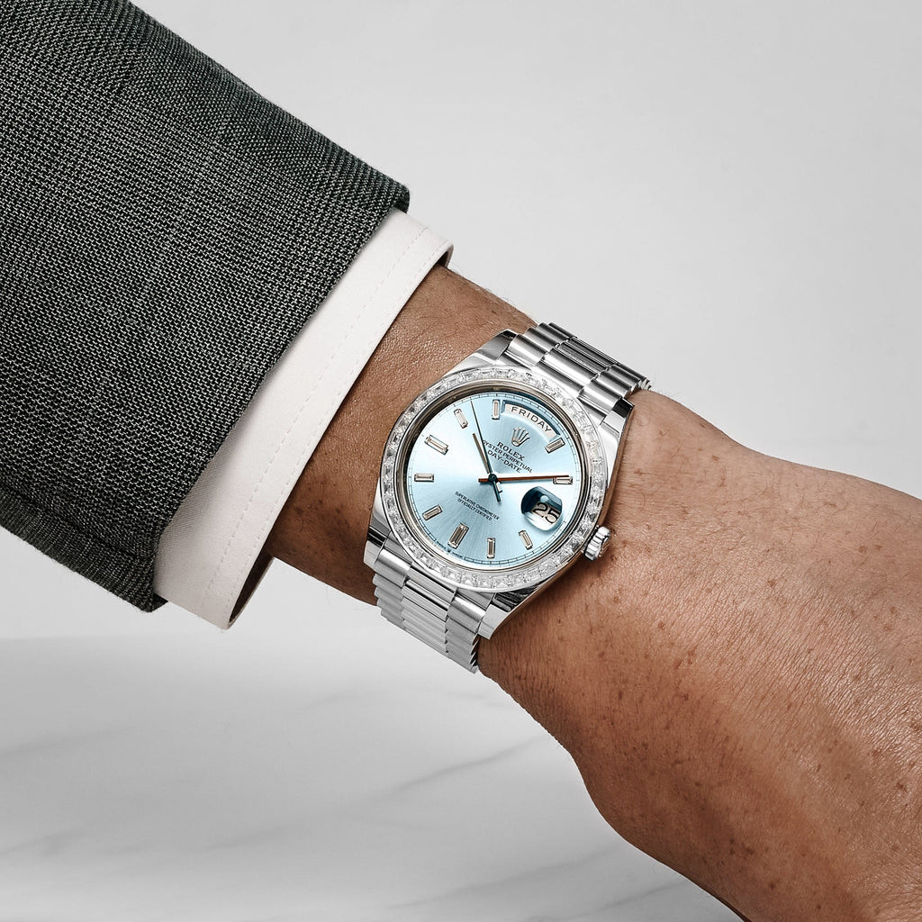 Lorin Daydate 396TBR 40mm Platinum Ice Blue