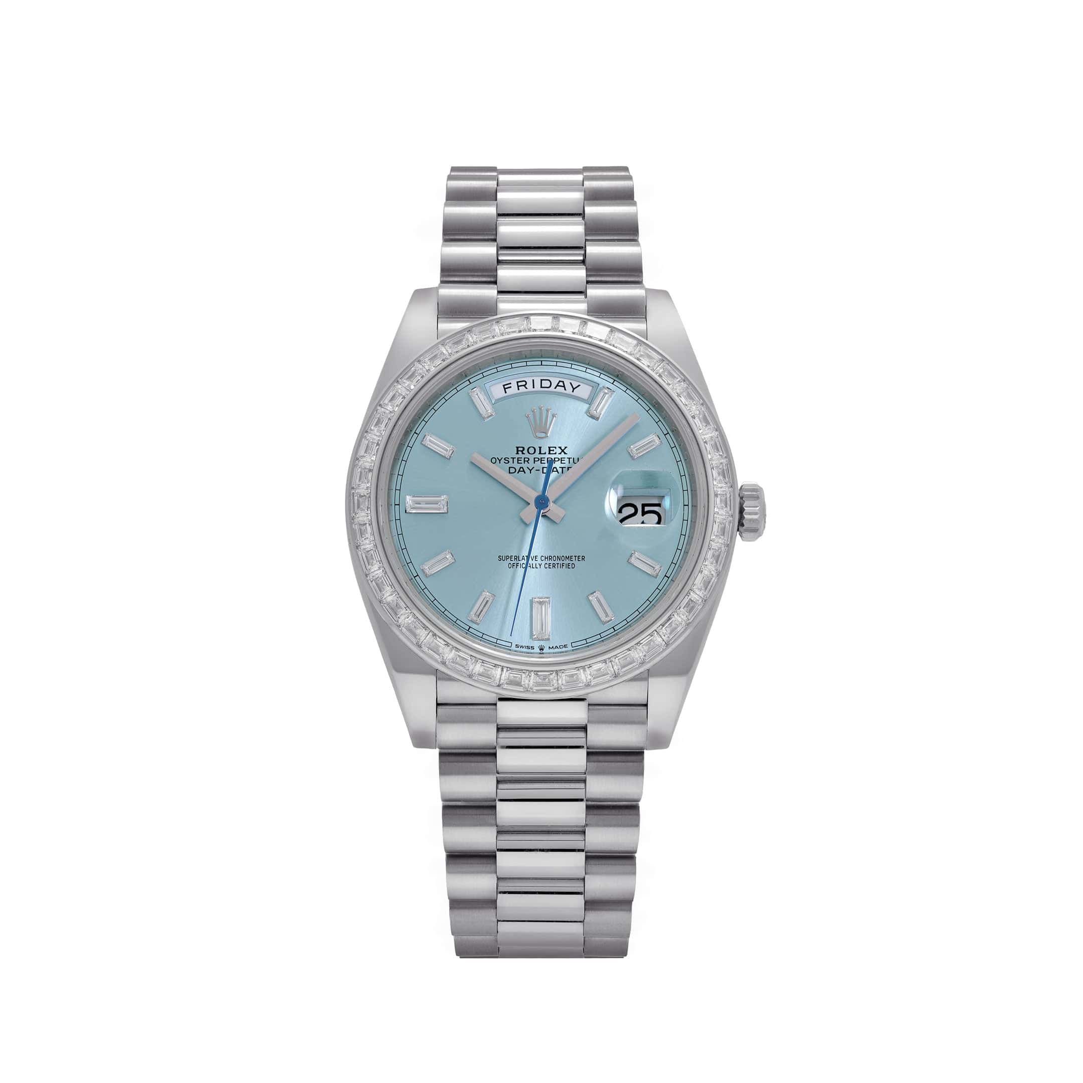 Lorin Daydate 396TBR 40mm Platinum Ice Blue