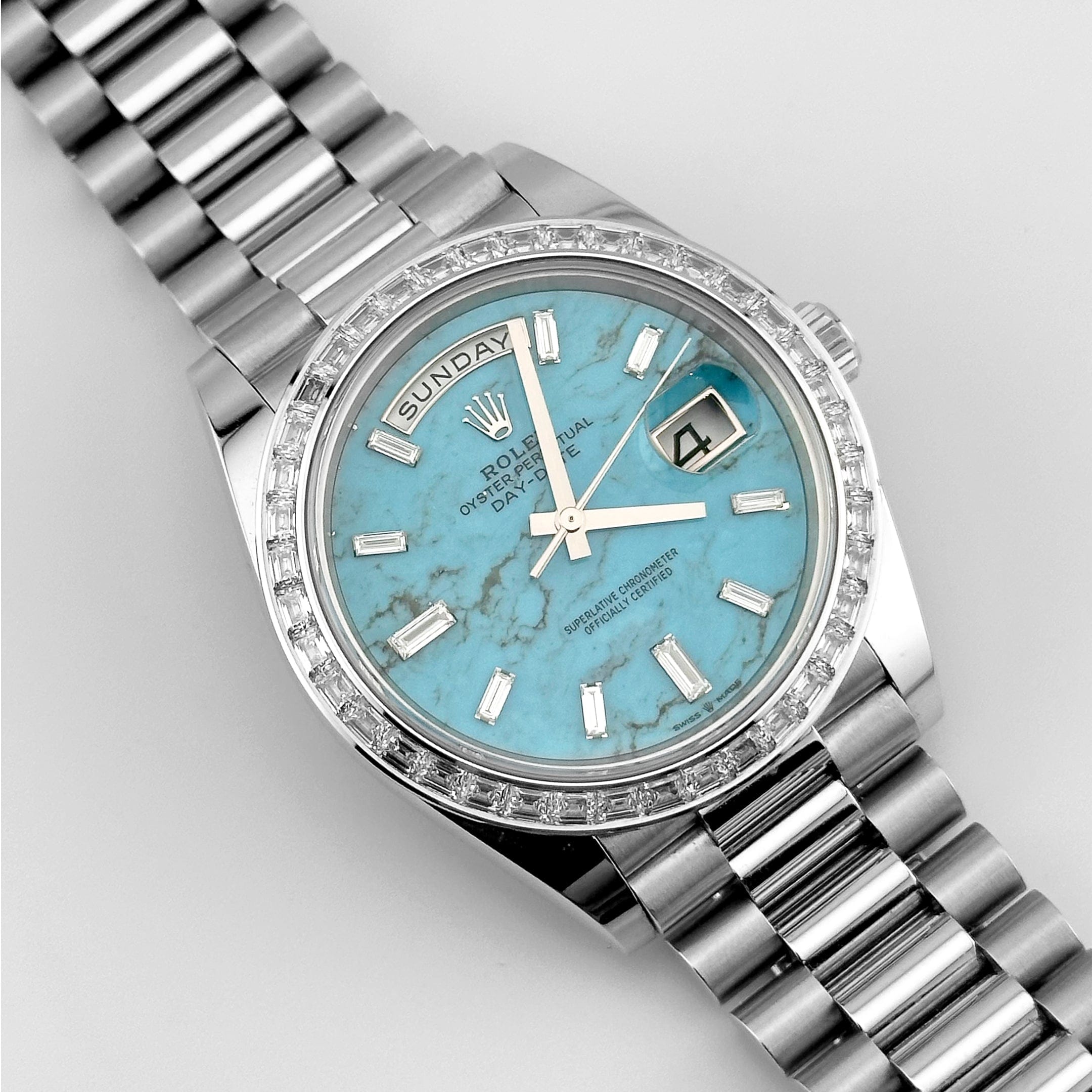 Lorin Daydate 396TBR 40mm Platinum Turquoise