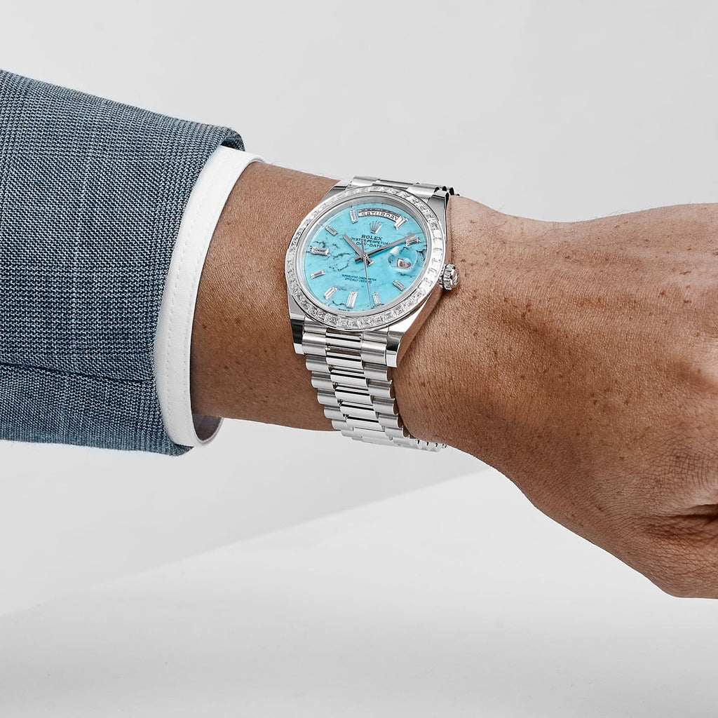 Lorin Daydate 396TBR 40mm Platinum Turquoise
