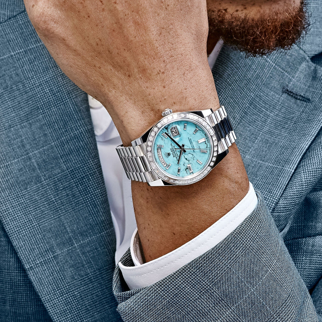 Lorin Daydate 396TBR 40mm Platinum Turquoise