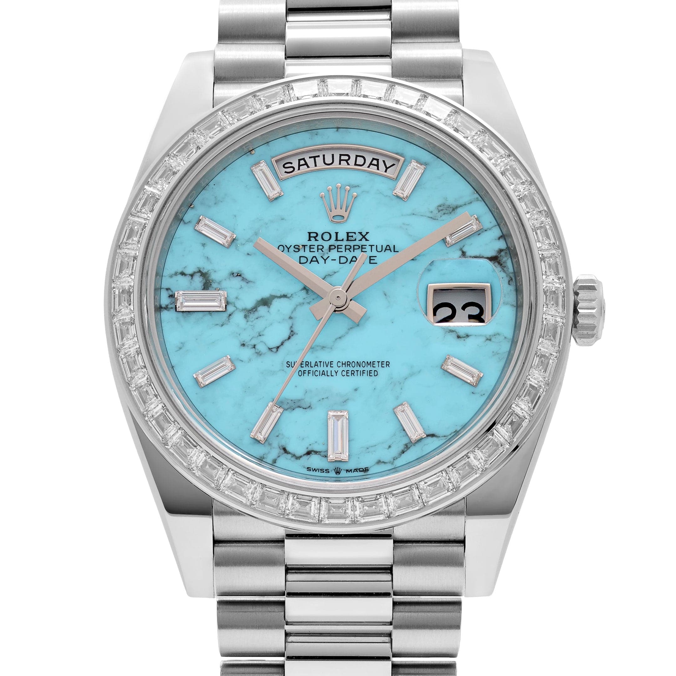 Lorin Daydate 396TBR 40mm Platinum Turquoise