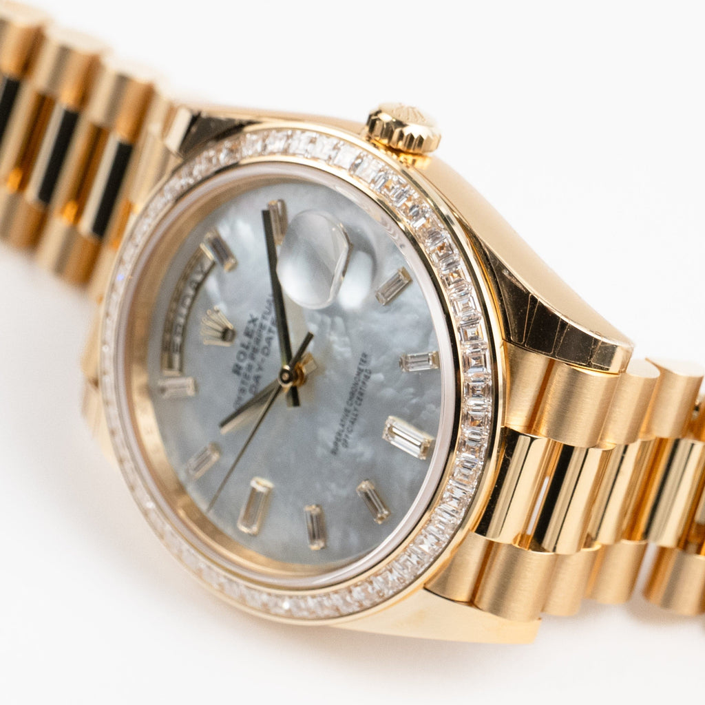 Lorin Daydate 398TBR 40mm Yellow Gold Mother of Pearl
