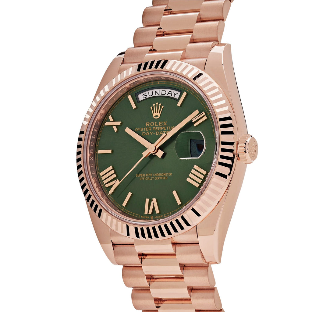 Lorin Daydate 235 40mm Rose Gold Olive Green