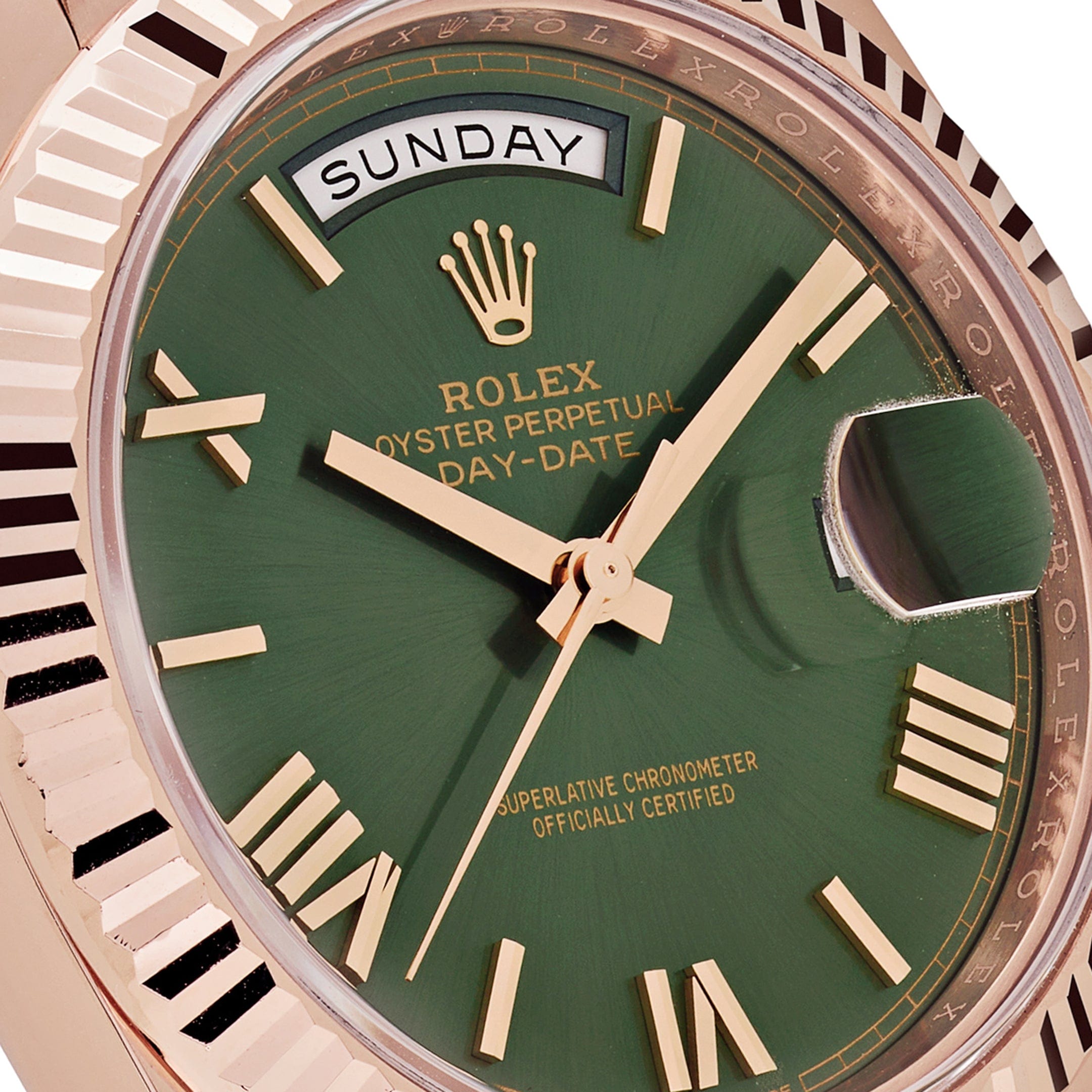 Lorin Daydate 235 40mm Rose Gold Olive Green